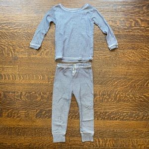 BABY GAP striped pajama set 2T
